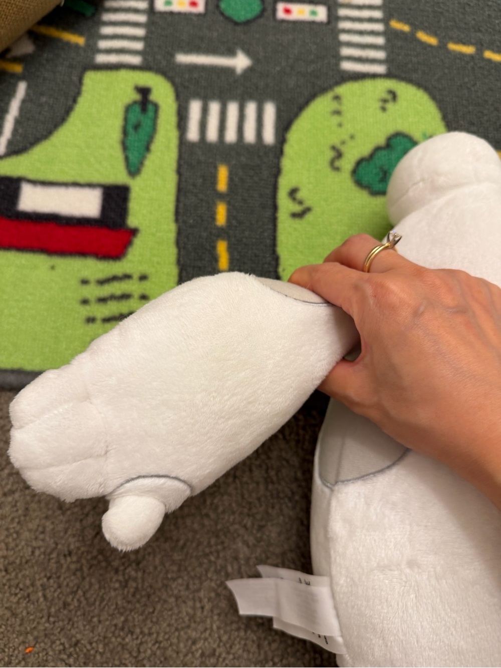 Disney Store Baymax Plush Stuffed Animal Big Hero 6 White Gray - Picture 4 of 6
